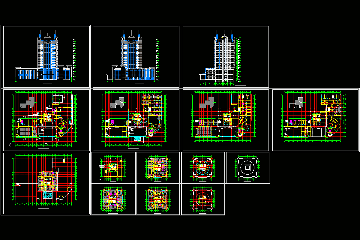 [星级酒店]一套五星级酒店设计方案图纸.dwg