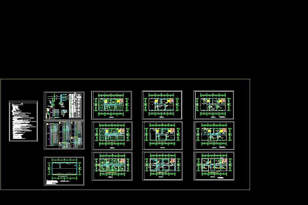 党校教学楼电气施工图CAD图纸.dwg