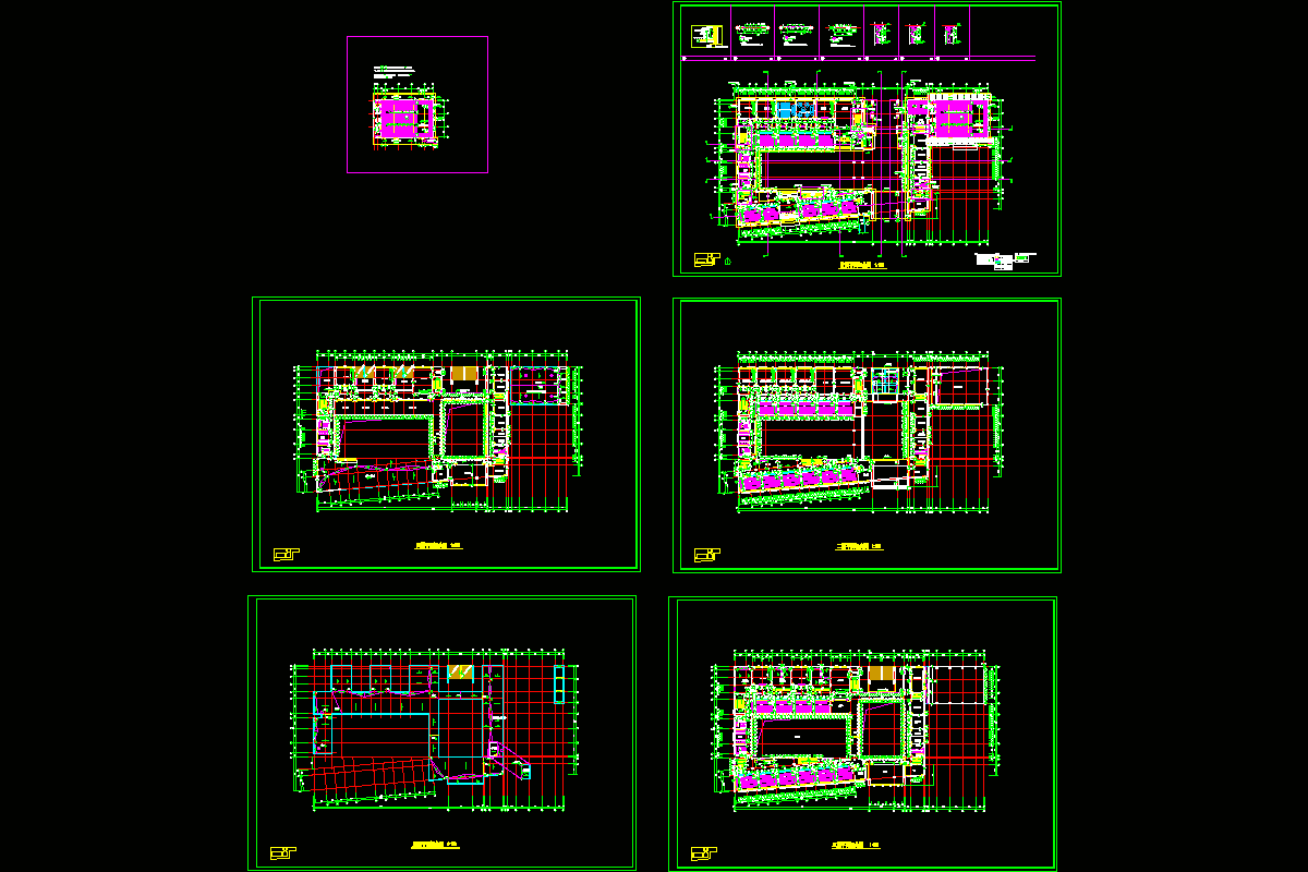 某小学教学楼平面图CAD图纸.dwg