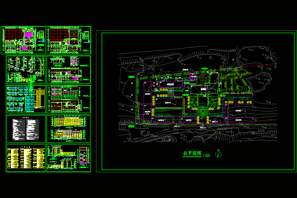某警察学校教学楼CAD图纸.dwg