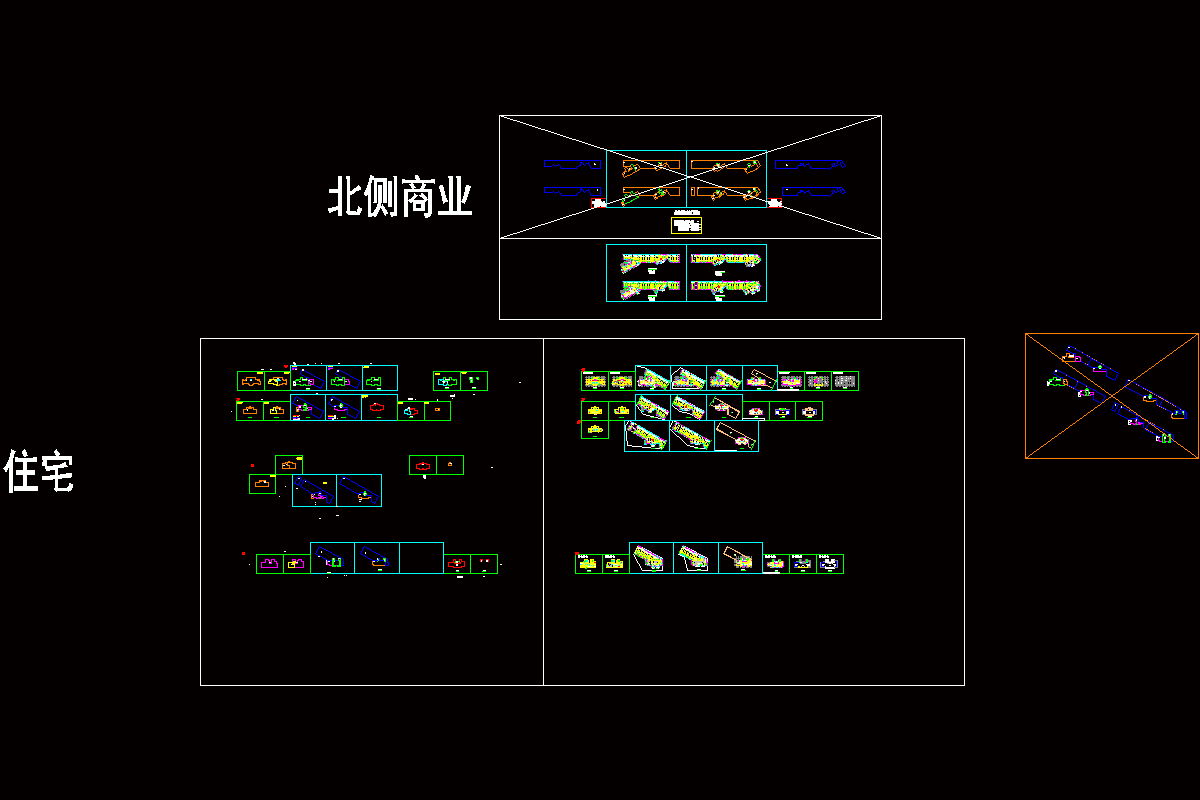 三层商住楼户型施工CAD图纸.zip