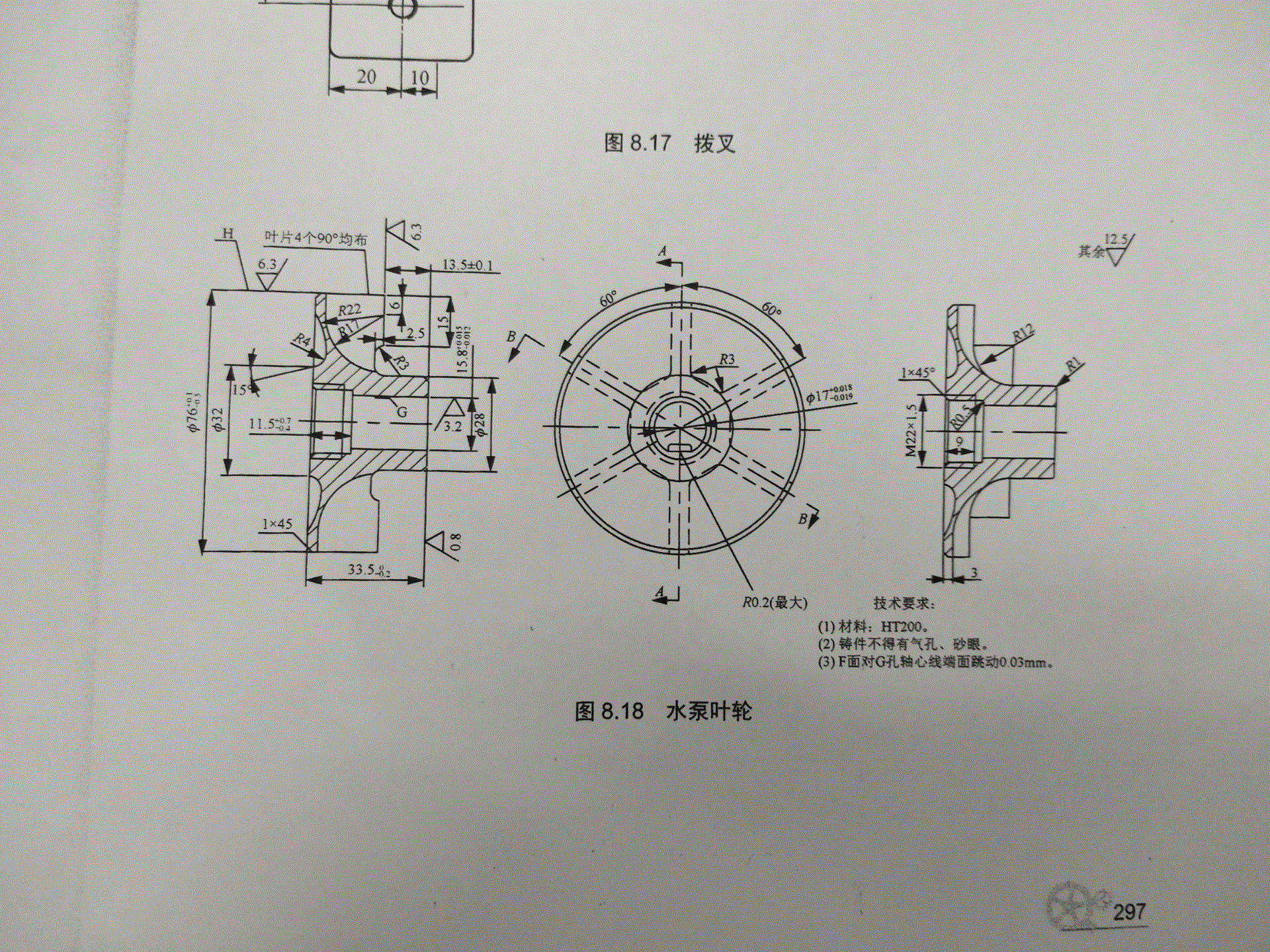 水泵叶轮机械加工工艺规程及夹具设计（CAD图纸+说明书+工艺卡+加工工序卡）.zip