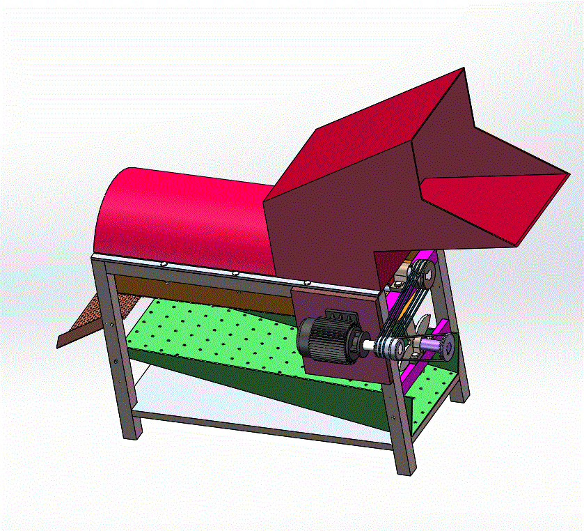 新型玉米脱粒机的结构设计【含Solidworks三维图纸和CAD图纸】.zip