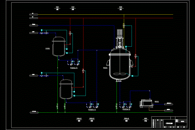药物中间体合成PID图纸.dwg