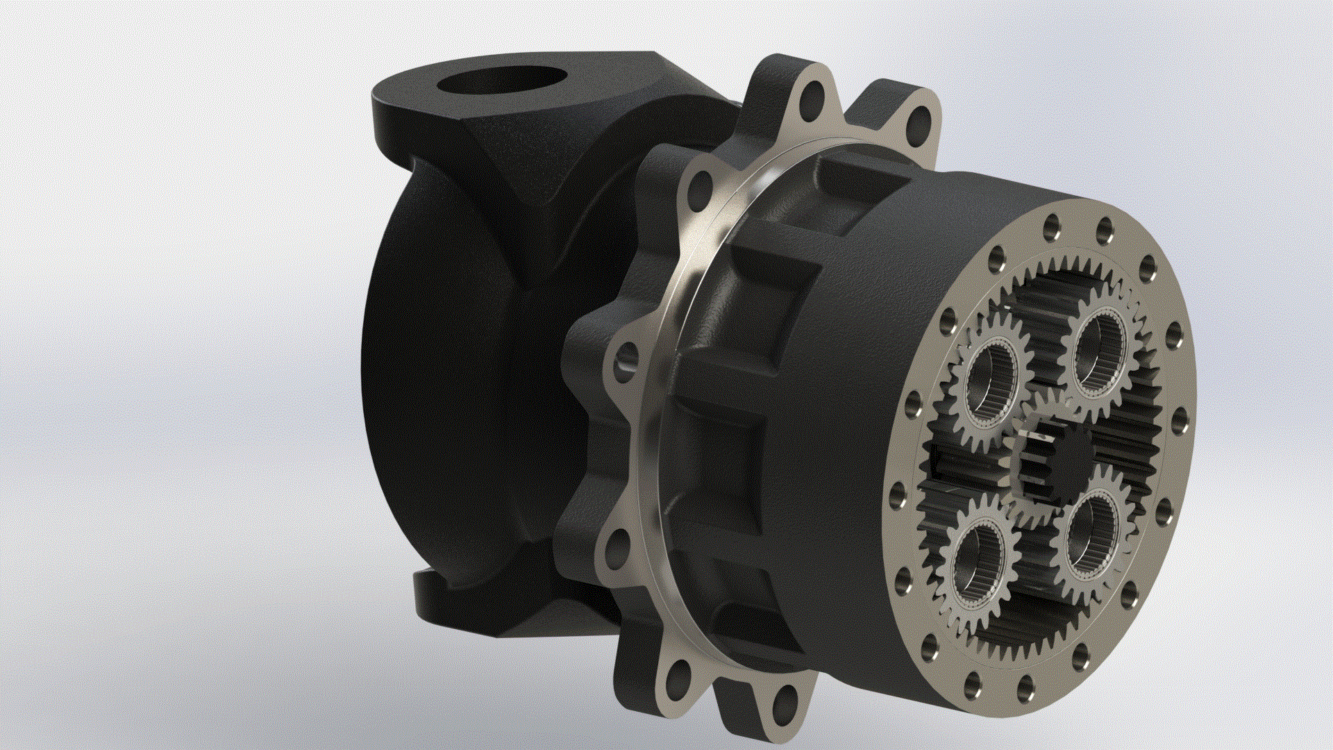 拖拉机前驱动桥结构设计【SolidWorks三维模型】.zip