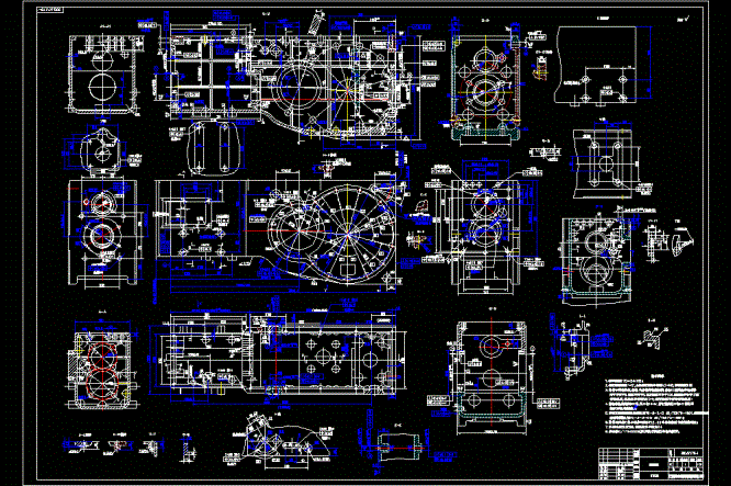 拖拉机变速箱CAD图纸.dwg