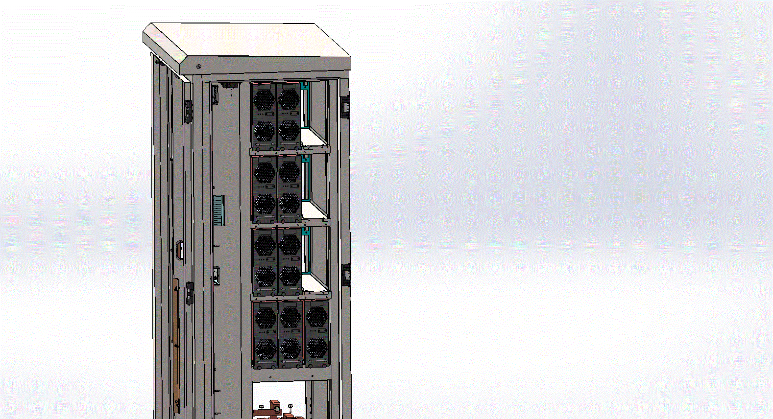 120KW直流充电桩（充电桩120千瓦）三维SW图纸建模.zip