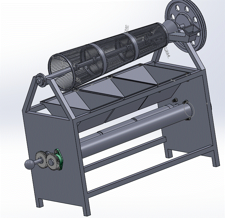 杏仁破壳机的设计【含SOLIDWORKS三维和CAD图纸】.zip