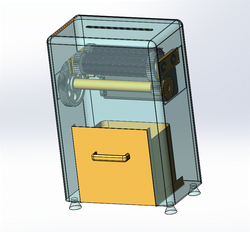 办公用碎纸机设计【含CAD图纸、说明书】【三维SolidWorks】.zip