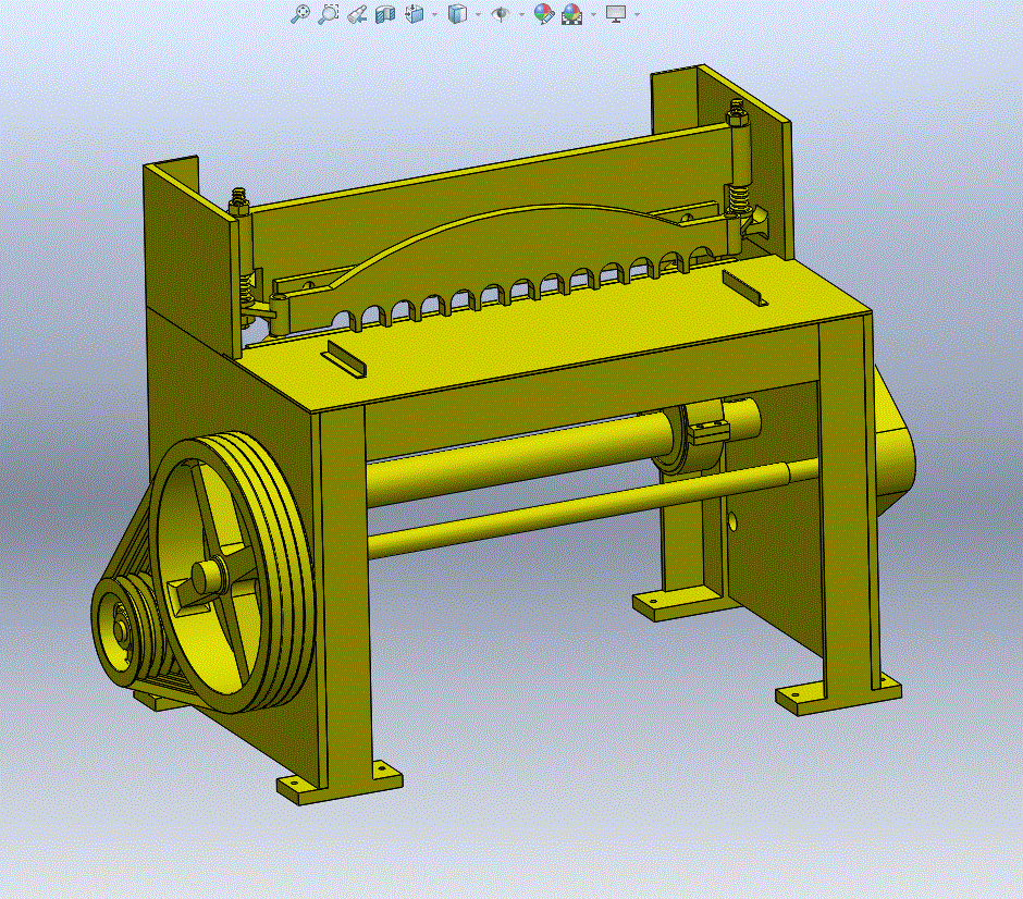 对称传动式剪板机设计【含CAD图纸、说明书】【三维SolidWorks、含运动仿真】.zip