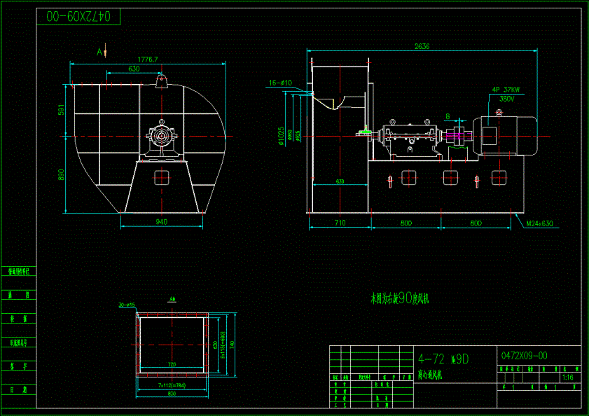 4-72离心通风机总图.dwg