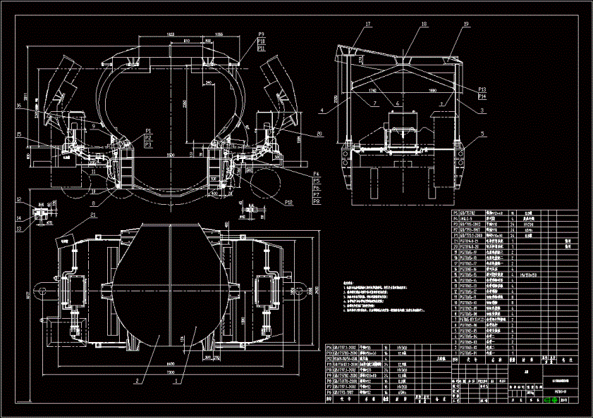 PGTB65-00 65T铁包加揭盖系统总装图.dwg