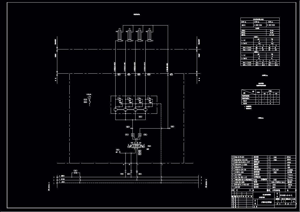 出坯液压站1#翻转冷床升降阀组原理图.dwg