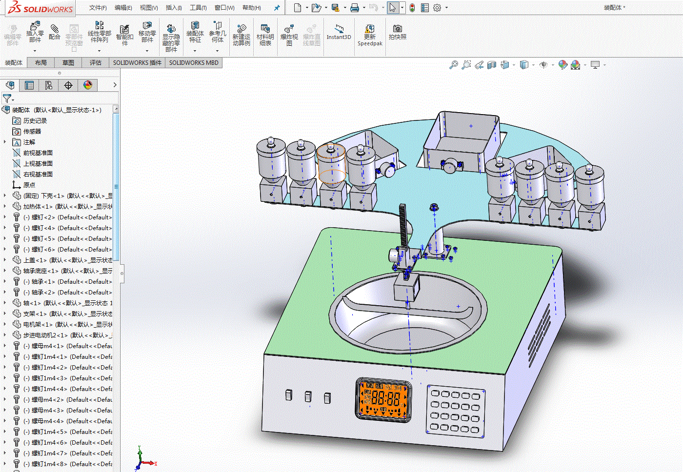 家庭自动炒菜机设计【含CAD图纸、说明书】【三维SolidWorks】.zip
