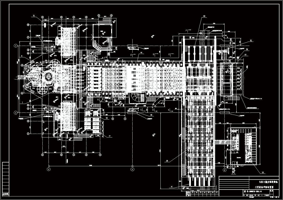炼钢方坯连铸机设备工艺平面图.dwg