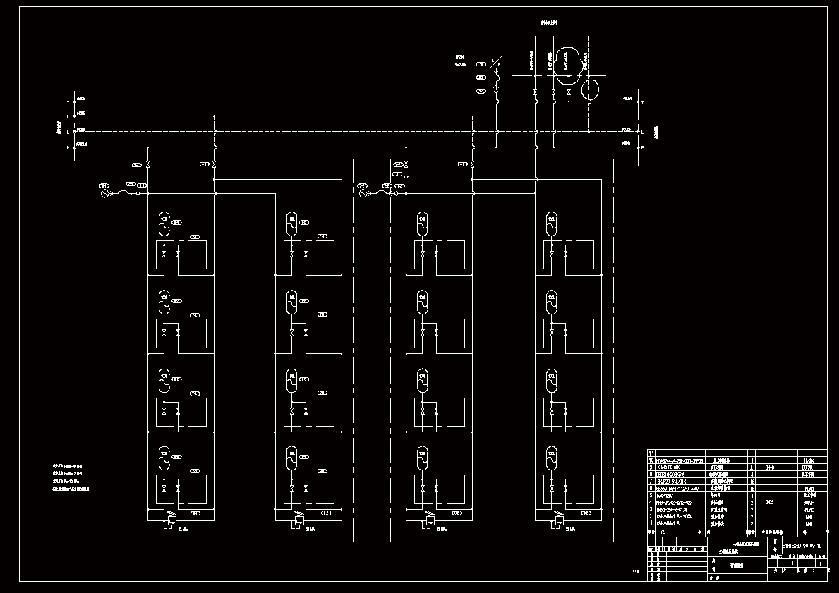 炼钢连铸机主机液压站蓄能器组原理图.dwg