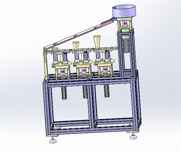 硬币分拣包装机设计三维图纸模型3D.zip
