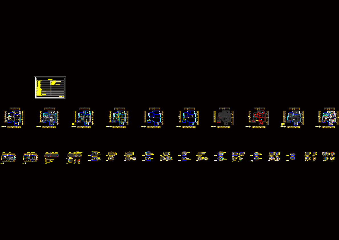 现代简约风格家装施工图.dwg