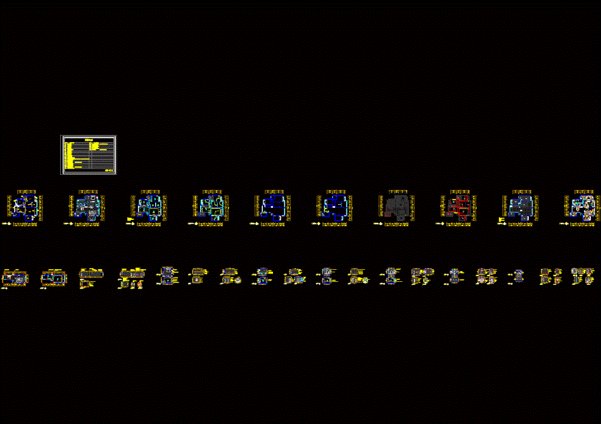 现代简约风格家装施工图.dwg