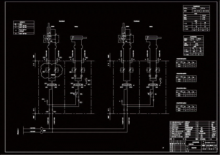 主机液压站钢包加盖阀台原理图.dwg