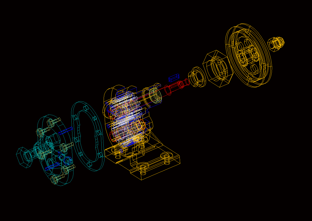 齿轮油泵CAD图纸.dwg