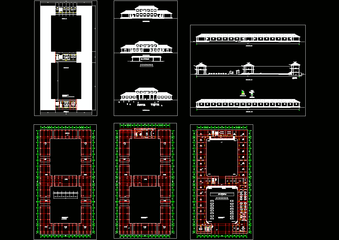 纪念馆建筑方案CAD图纸.dwg