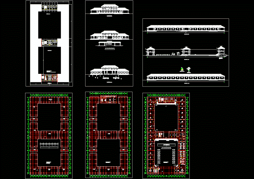 纪念馆建筑方案CAD图纸.dwg