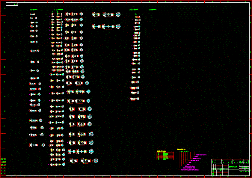 FD、G、GD、C、CDM、CBT系列精密滚珠丝杠副模块CAD图纸.dwg