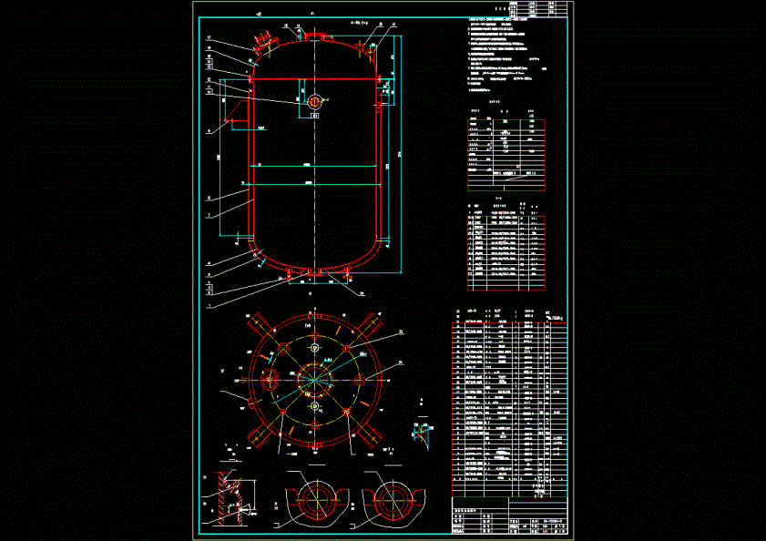 K8000L反应罐CAD图纸.dwg