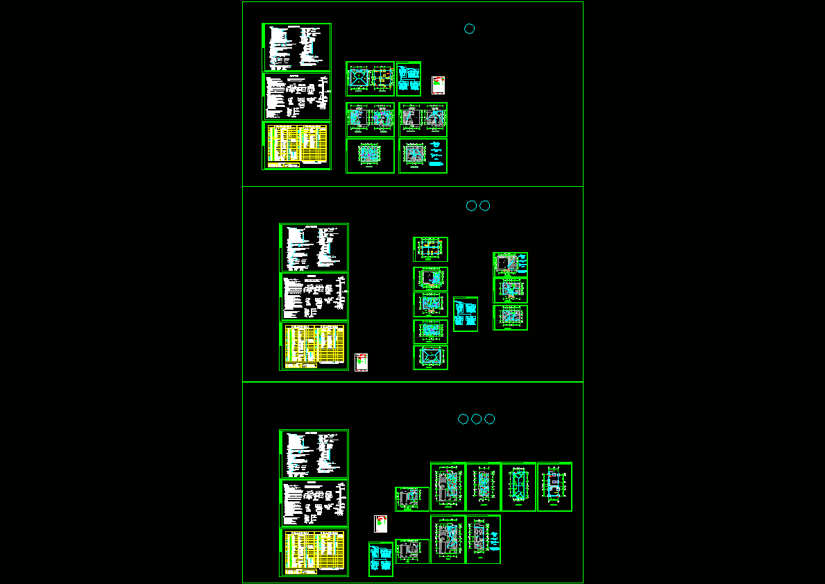 D,E,F型别墅电气CAD图纸.dwg