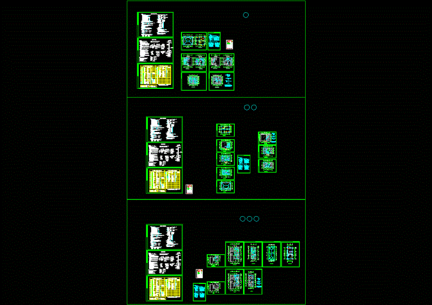 D,E,F型别墅电气CAD图纸.dwg