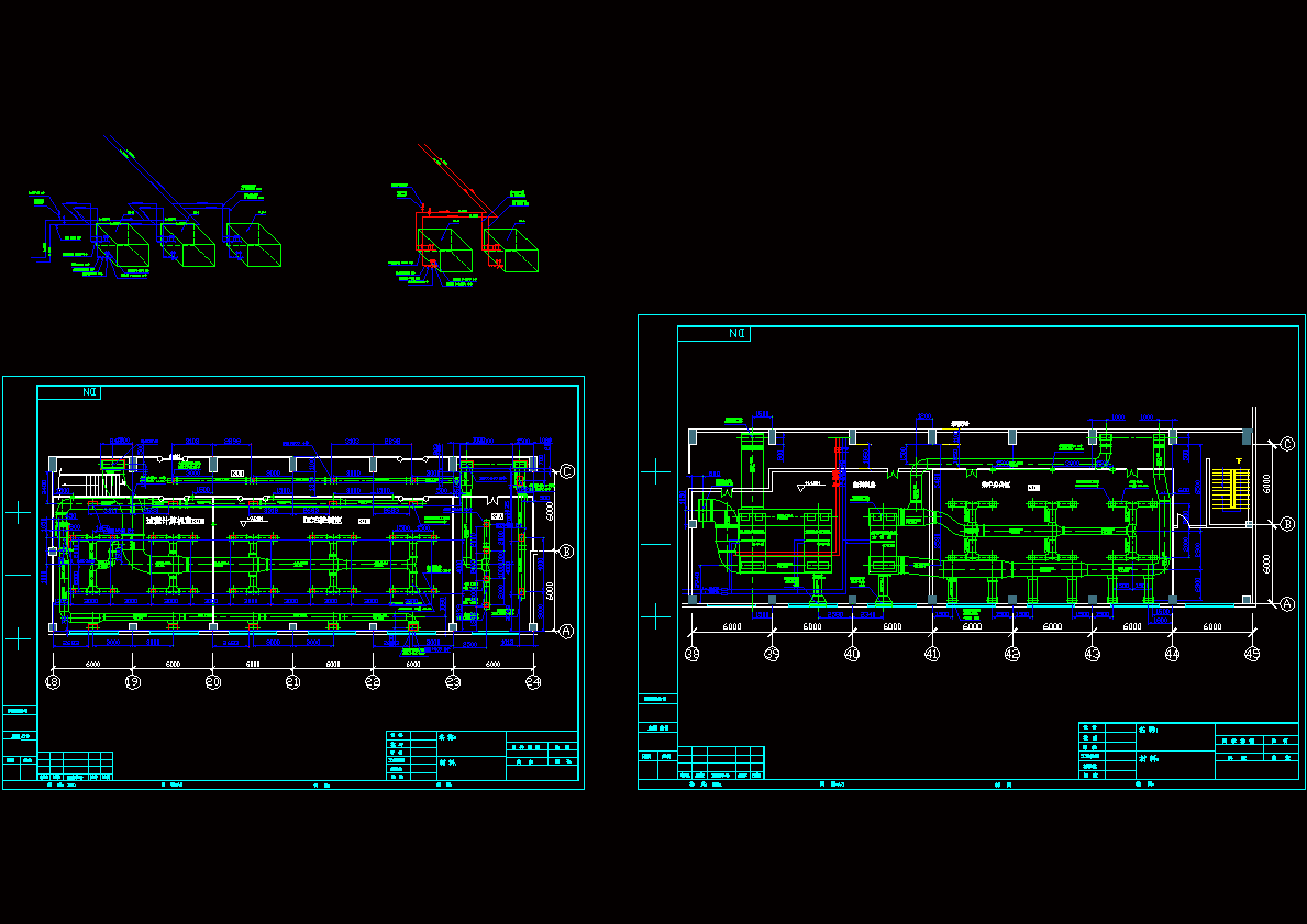 DCS控制机房空调系统设计CAD图纸.dwg