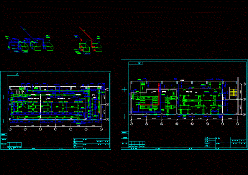 DCS控制机房空调系统设计CAD图纸.dwg