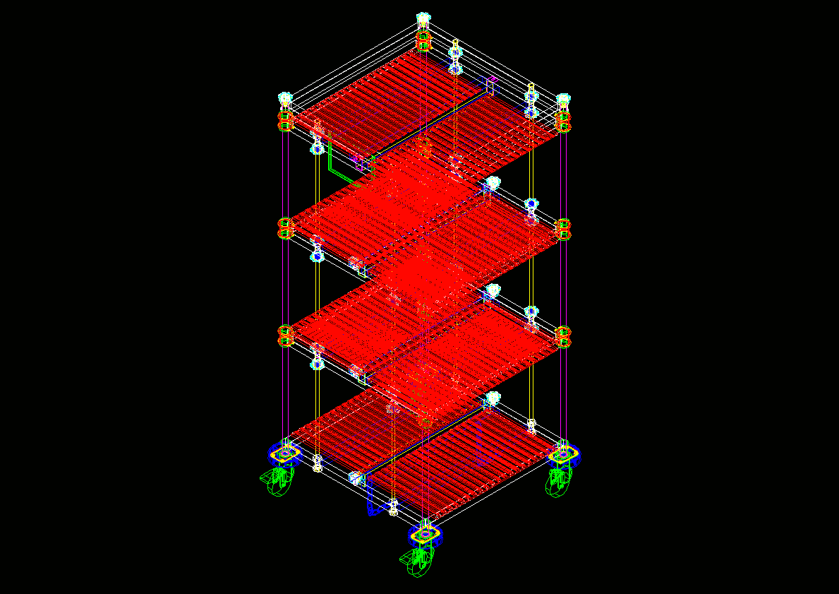 PCB电路板周转车、电木周转车3D模型.zip