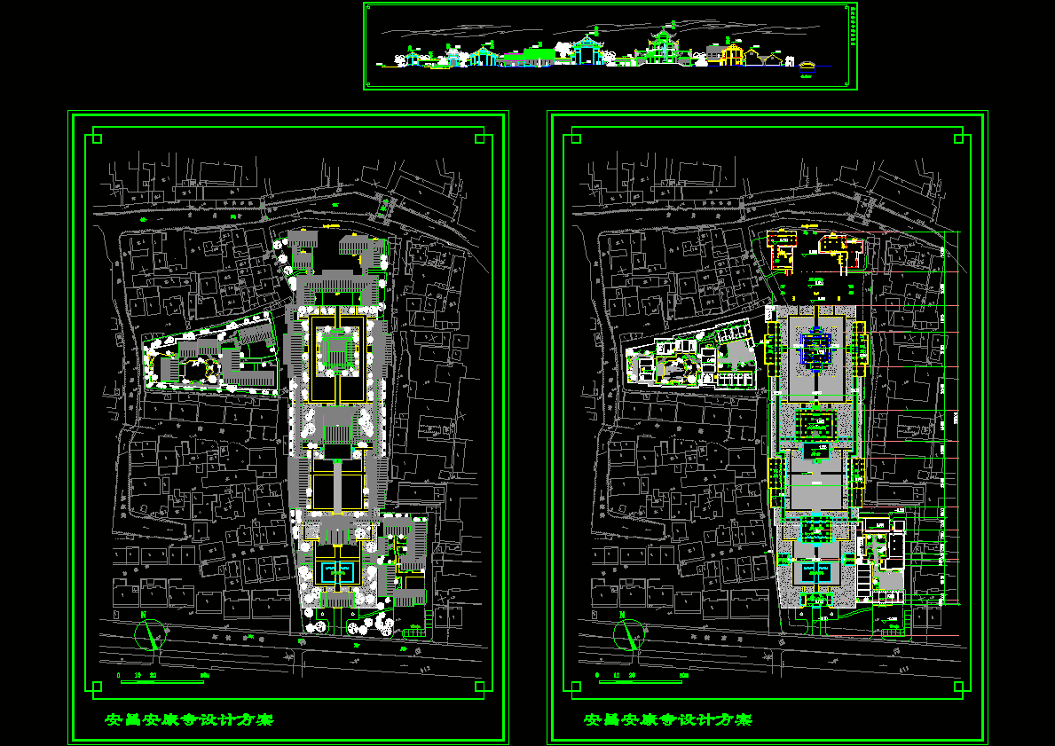 安昌寺设计方案图CAD图纸.dwg