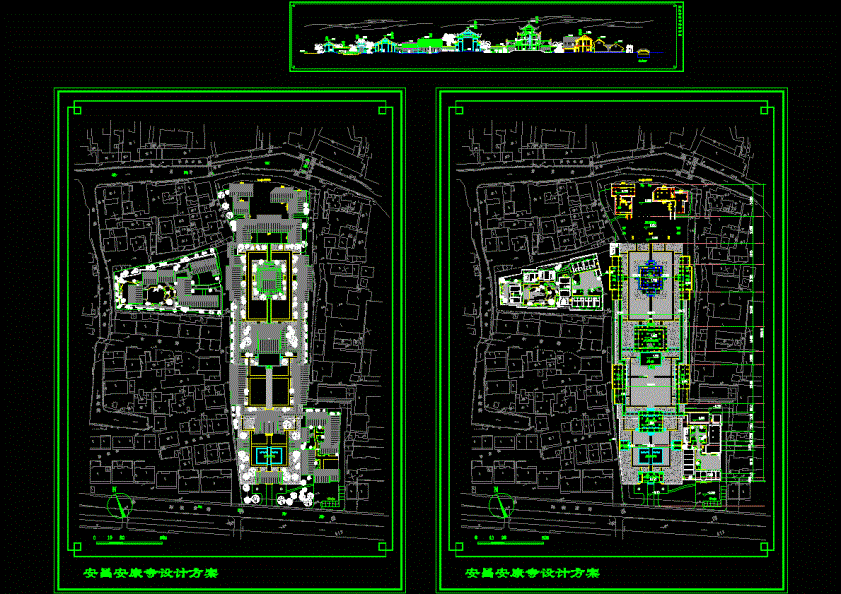 安昌寺设计方案图CAD图纸.dwg
