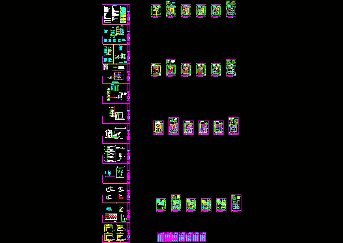 澳门某大厦弱电施工全套图CAD图纸.dwg