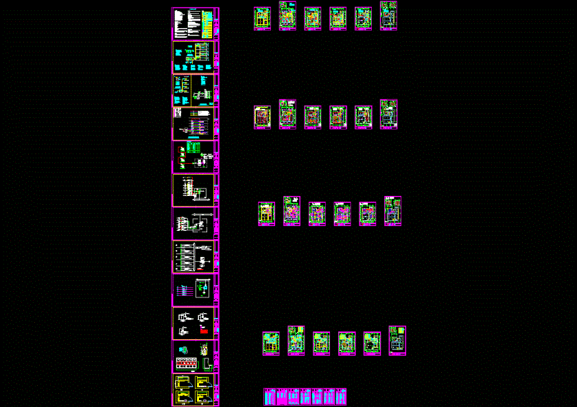 澳门某大厦弱电施工全套图CAD图纸.dwg