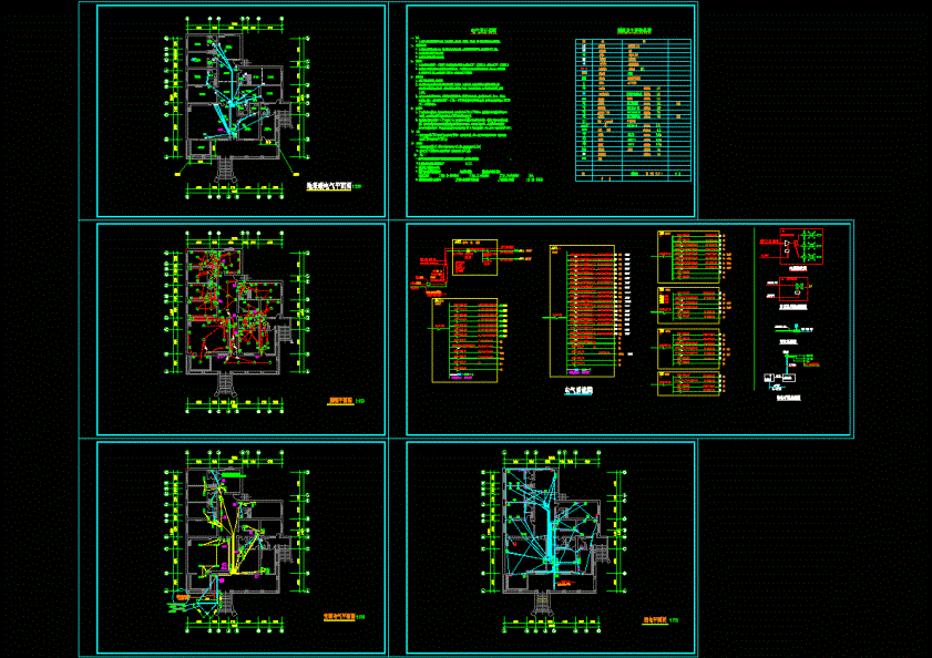 北方别墅施工图纸CAD图纸.dwg