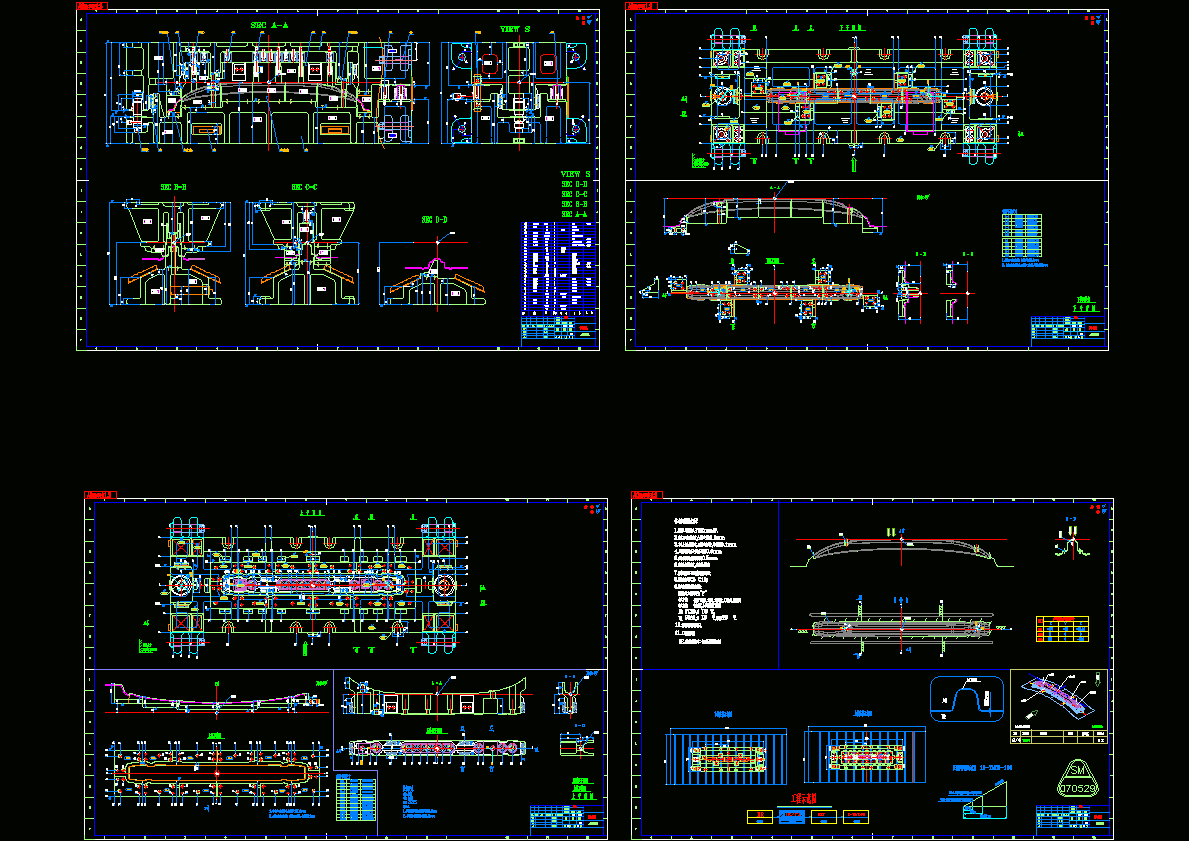 保险杆修边模具图CAD图纸.dwg