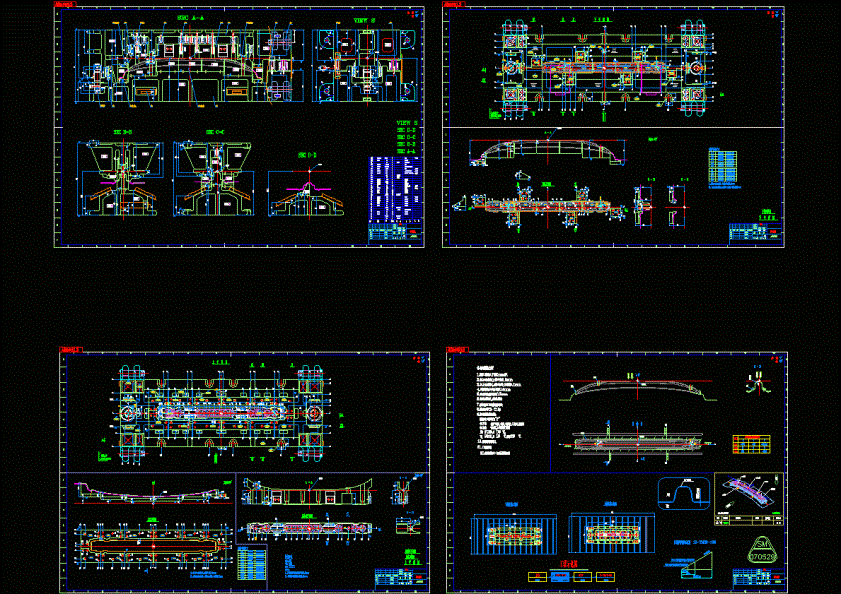 保险杆修边模具图CAD图纸.dwg