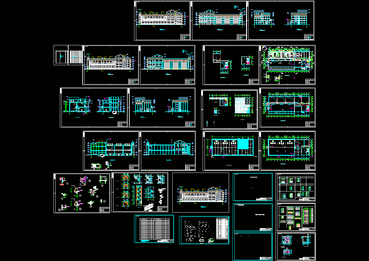 变电站全套建筑图CAD图纸.dwg
