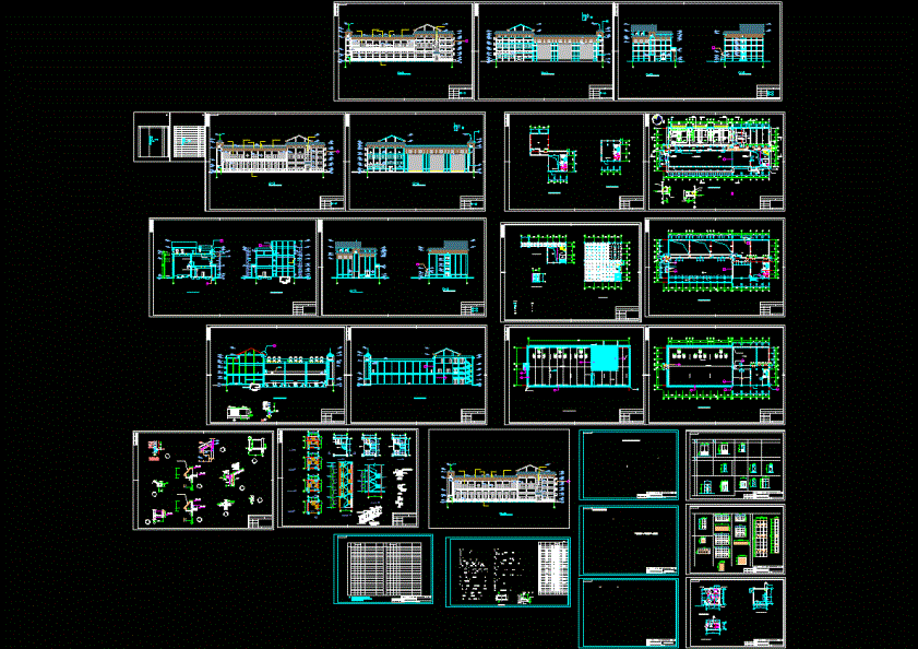 变电站全套建筑图CAD图纸.dwg