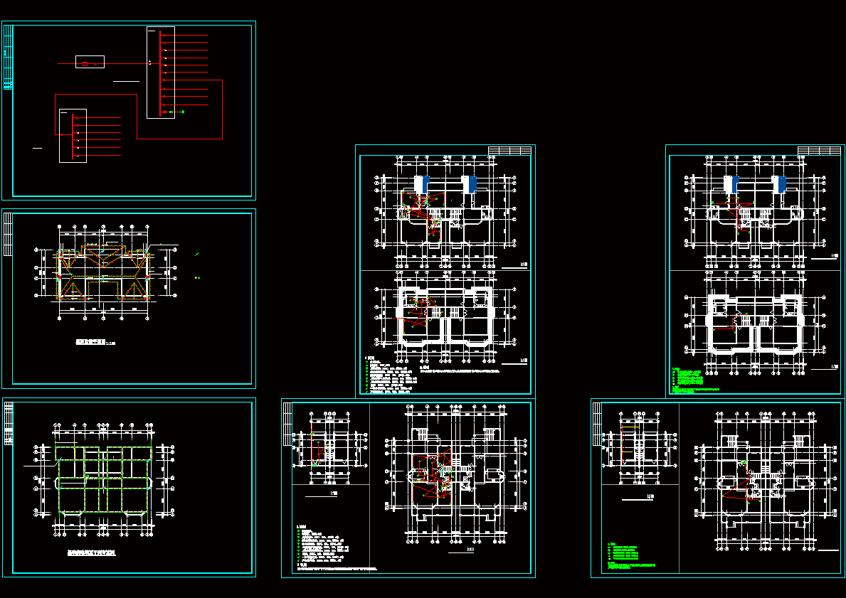 别墅强弱电图纸CAD图纸.dwg