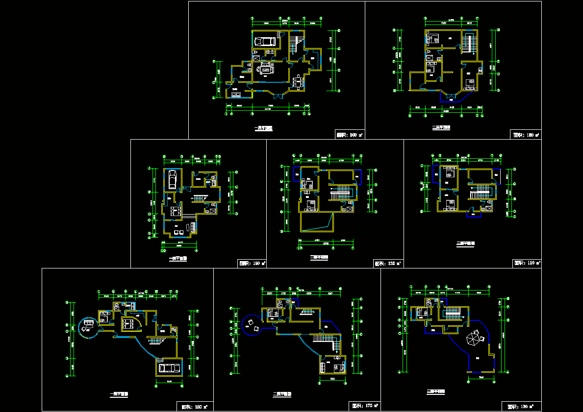 别墅图CAD图纸.dwg