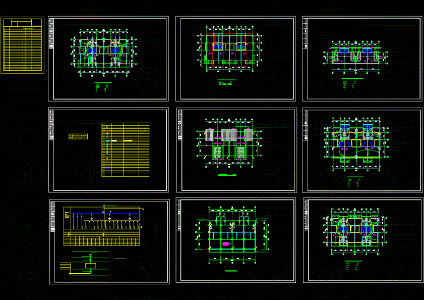 别墅电气施工图CAD图纸.dwg