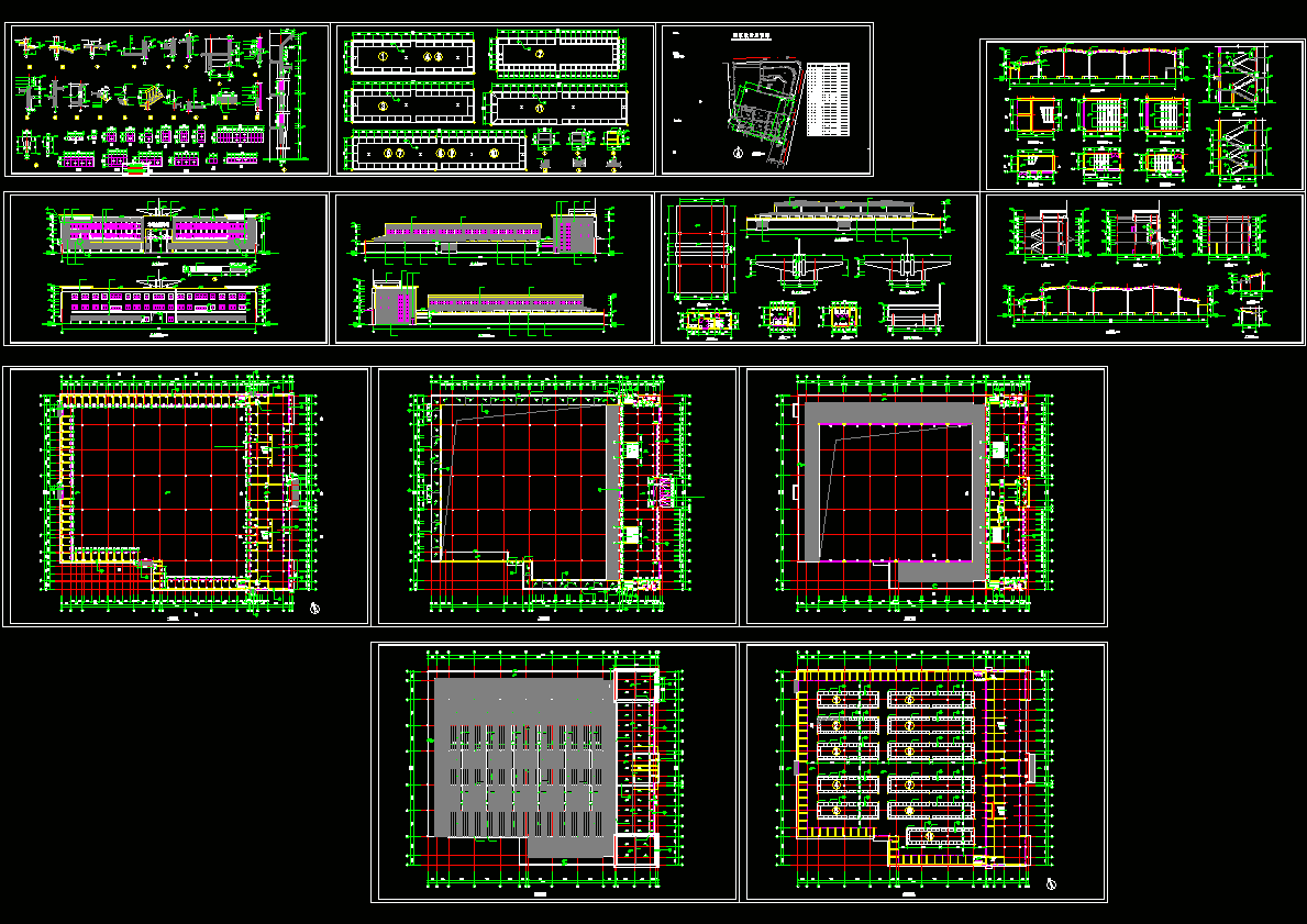 菜市场建筑施工图CAD图纸.dwg