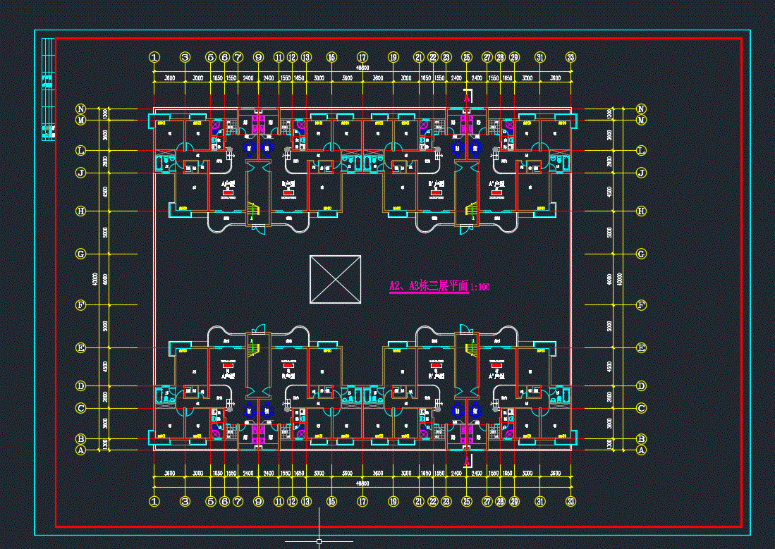 全套火车站建筑设计CAD图纸.zip