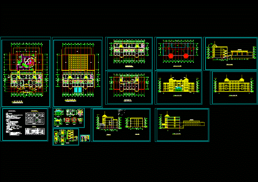三层养老院全套图.dwg