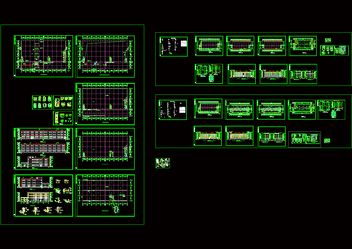 厂房全套建筑施工图CAD图纸.dwg